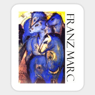 Blue Horses by Franz Marc Sticker